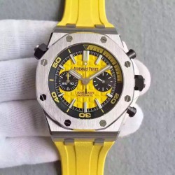 Royal Oak Offshore Diver Chrono 26703ST.OO.A051CA.01 JF SS Yellow Dial 3124