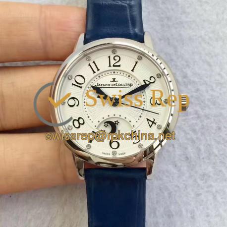 Replica Jaeger-LeCoultre Ladies Rendez-Vous Night & Day Medium 3448420 N Stainless Steel White Dial Swiss 898A/1