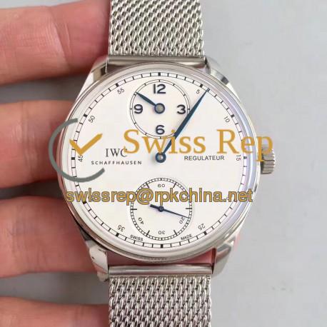 Replica IWC Portugieser Regulateur IW544401 YL Stainless Steel White Dial Swiss IWC 98245