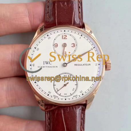 Replica IWC Portugieser Regulateur IW544402 ZF Rose Gold White Dial Swiss IWC 98245
