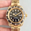 Replica Rolex Submariner Date 116618LN BP Yellow Gold & Diamonds Black Dial Swiss 2836-2